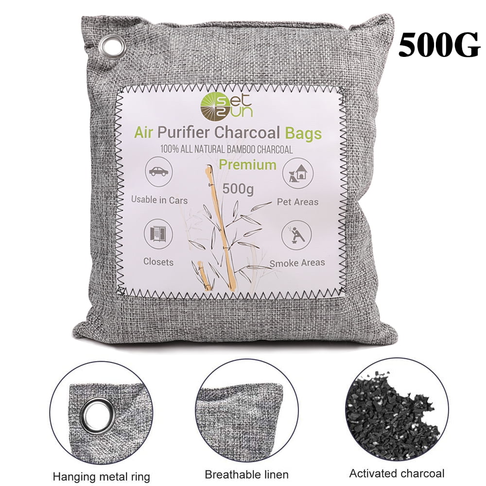 500g/18oz Air Freshener Bags Purifier Nature Fresh Charcoal Bamboo