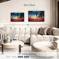 thumbnail image 4 of Elephant Stock Perfect Beach Sunset Wall Art - Horizontal Canvas Wall Art - Living Room Wall Decor - Beach Canvas - Brown And Orange Decor - 36" x 24", 4 of 8