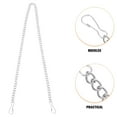 thumbnail image 4 of FOMIYES - 10 cadenas colgantes con cierres a presión para comederos de pájaros, linternas, campanillas de viento, carteles, pizarras, adornos decorativos para interiores y exteriores (plata), 4 of 4