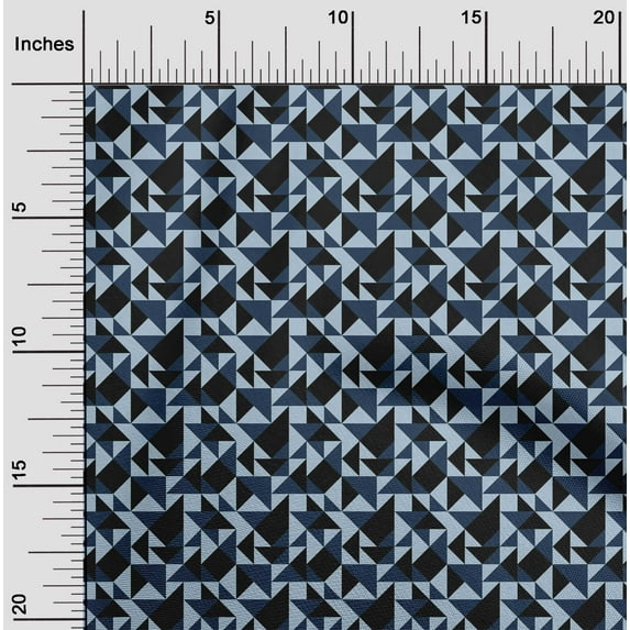 oneOone Cotton Silk Fabric Triangle Geometric Print Fabric BTY 42 Inch Wide