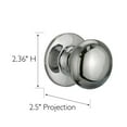 thumbnail image 6 of Design House Cambridge Interior Non-Turning One-Sided Dummy Door Knob, Polished Chrome, 6 of 13