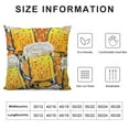 thumbnail image 6 of ONETECH Beer Mugs Pillow Covers  Decorative Throw Pillow Cover Soft Pillow Case Modern Beer Home Decor for Couch Sofa Bed 2pc, 6 of 6