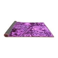 thumbnail image 2 of Ahgly Company Indoor Round Abstract Purple Modern Area Rugs, 5' Round, 2 of 4