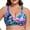 Colorful Leaves, variant on Women's V Neck Underwire Bathing Suit Criss Cross Bikini Top