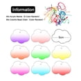 thumbnail image 2 of 40PCS Acrylic Blanks with 50 Colorful Bead Chain, Transparent Gradient Acrylic DIY Ornament Blanks for Key Chain Craft Hanging Christmas Decor(Color Random), 2 of 6