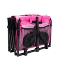 thumbnail image 2 of GDF Studio Heavy-Duty Compact Folding Wagon, 360lbs Capacity Lightweight Utility Cart with Swivel Wheels, Pink, 2 of 15