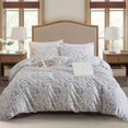 thumbnail image 1 of Jardín Floral Funda Nórdica Rey Blanco Boho Floral Juego de Cama Chic, 1 of 9