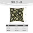thumbnail image 2 of KLL Sunflowers Decorative Throw Pillow Covers Velvet Soft for Couch Sofa Bedroom Living Room Outdoor (No pillow core)- 18"x18", 2 of 5