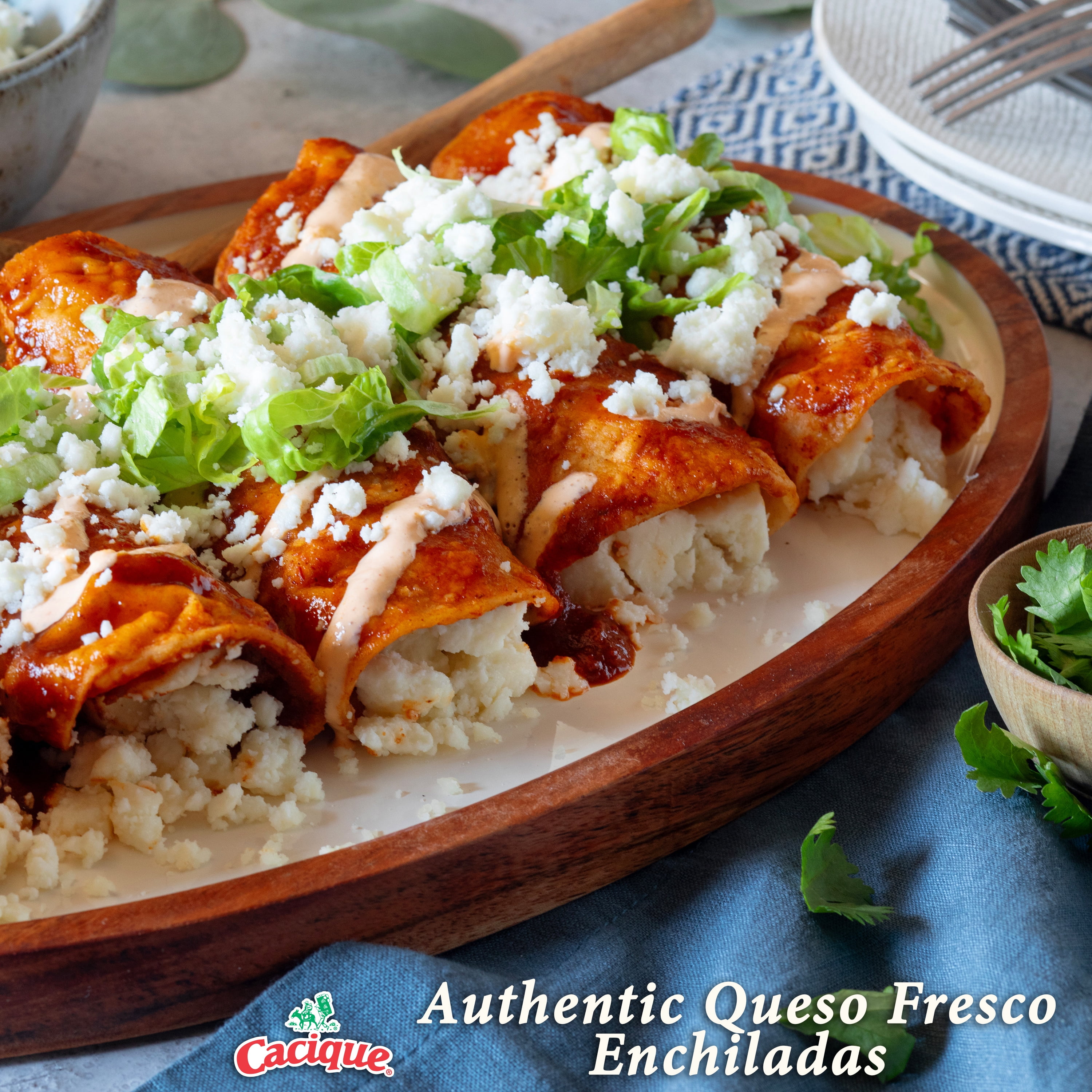 Cacique Ranchero Queso Fresco, Fresh Mexican Crumbling Cheese, Part Skim Milk, 10 oz (Refrigerated)