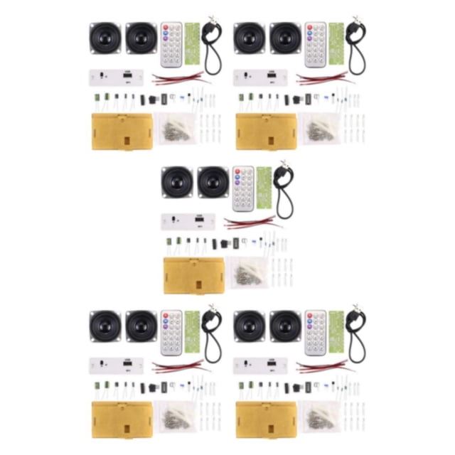 Yuarrent DIY Bluetooth Speaker Kit Stereo Sound Assembly Kit Practice Solder Welding Type2 NO2