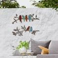 thumbnail image 4 of Rongfmy 2 Pieces Birds Metal Wall Art Decor Decorative for Centerpiece Backyard Home B, 4 of 7