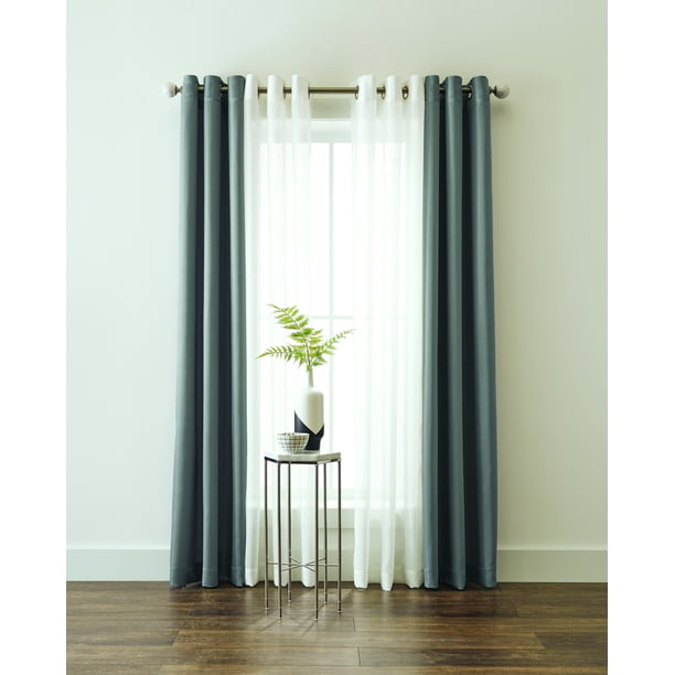 Better Homes And Gardens Textured Twill Weave Sheer Window Curtain Panel 4 Piece Set Com Sheer Window Curtain Panel 4 Piece Set, Better Homes And Garden Curtains