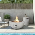 thumbnail image 4 of ReeQuo 31.5” Propane Fire Pit Table – Outdoor Gas Fire Table with Tank Cover & Lid, 2-in-1 Firepit Coffee Table, 4 of 10