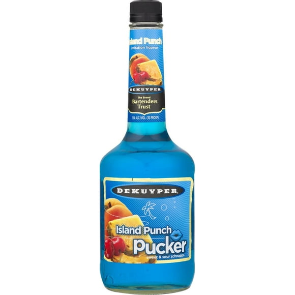 Caja de 12 Licor Dekuyper Island Blue 750 ml