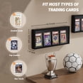 thumbnail image 4 of 3 Pack Card Display Case, Trading Card Display Frame Wall Mount, Graded Sports Card Display for Trading Card Collection Black, 4 of 8
