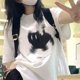 thumbnail image 3 of Camisetas de manga corta con estampado estético para mujer, Tops básicos de calle Y2k, camisetas informales Harajuku góticas con cuello redondo, ropa para mujer, 3 of 4