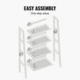 thumbnail image 6 of VEVOR 4-Tier Bamboo Ladder Shelf, Trapezoid Open Bookcase, Display Storage Rack Organizer, Freestanding Flower Plant Stand, Ladder Bookshelf Ideal for Bathroom, Bedroom, Office, Study, Natural, 6 of 9