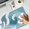thumbnail image 4 of Immersive Gaming Experience with our Japanese Blue and White Wave Mouse Pad - XL Size, Non-Slip Rubber Base, Stitched Edges, 31.5 X 11.8 Inch, 4 of 7
