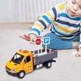 thumbnail image 6 of FEOLGEHLY Construction Cement Mixer Toy Truck for Boys, Heavy Duty Cement Mixer Truck for Pretend Play, Alloy Realistic Pull Back Truck with Lights and Sound, Perfect Birthday for Toddlers Ages 3-8, 6 of 8