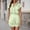 Green, variant on MAIHAN Women Vacation Outfits Y2k Outfits Short Sleeve Sets Elastic Waist Shorts 2pcs Clothes Set for Casual and Summer Wear