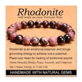 thumbnail image 2 of Handmade Gemstone Beaded Stretch Bracelet - Tiger Eye, Agate, Volcanic Rock, Obsidian & More - Unisex (4mm, 6mm, 8mm), 2 of 21