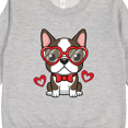 thumbnail image 3 of Inktastic Boston Terrier Valentine Heart Toddler Sweatshirt, 3 of 4
