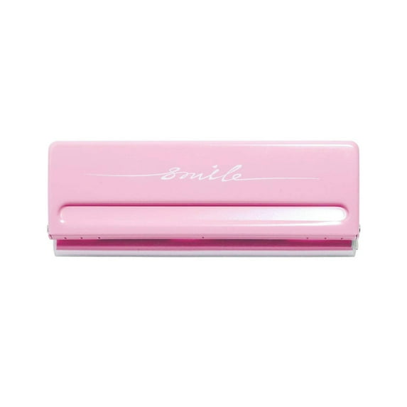 PEACNNG Metal 6-Hole Adjustable Paper Punch Puncher for A5/Personal/Pocket Size Six Ring Binder Day Planner Inserts Pages - 6 Sheet Capacity - 6mm Hole Diameter School And Office Supplies