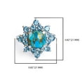 thumbnail image 6 of YoTreasure 5.40 ct. t.w. Turquoise Cluster Ring .925 Sterling Silver, 6 of 7