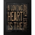 thumbnail image 2 of Grey, Jace 15x18 Black Modern Framed Museum Art Print Titled - Loveing Heart brown, 2 of 5