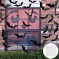 thumbnail image 3 of Juego de 5 manteles redondos de encaje negro con forma de araña para chimenea, manto, bufanda, sombra de araña con 16 murciélagos 3D aterradores para fiesta de Halloween Sailing  Electrónica, 3 of 5
