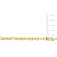 thumbnail image 2 of Everly Women's Yellow Silver 3mm Diamond-Cut Figaro Chain Necklace and Bracelet Set - 20 in + 7.5 in, 2 of 10
