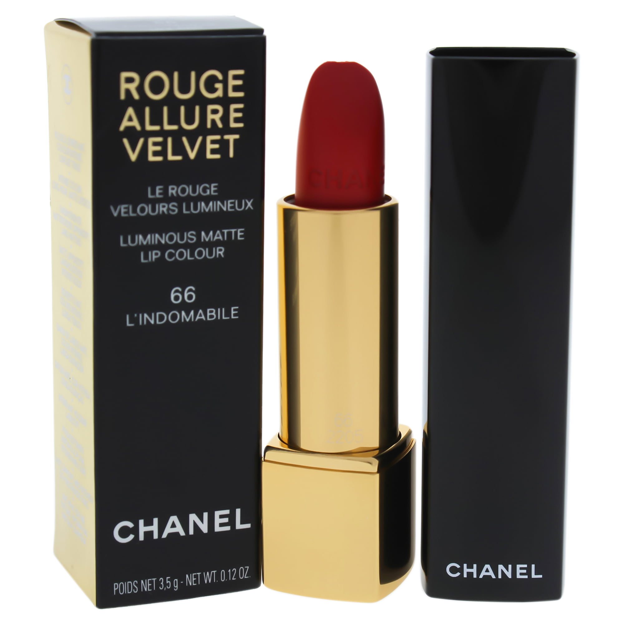 Rouge Allure Velvet Luminous Lip Colour - 66 LIndomabile by Chanel for Women - 0.12 oz Lipstic - Walmart.com