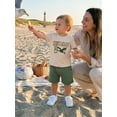 thumbnail image 4 of BemeyourBBs Kids Toddler Baby Boys Birthday Outfit 1 2 3 4 Years Old Birthday Clothes Short Sleeve Letters Print T-shirt with Elastic Waist Shorts Set Baby Boy Summer Hunting Outfit, 4 of 9