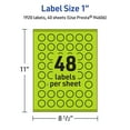 thumbnail image 6 of Avery Printable Starburst Labels, Bright Green, 1", 1,920ct, 6 of 11
