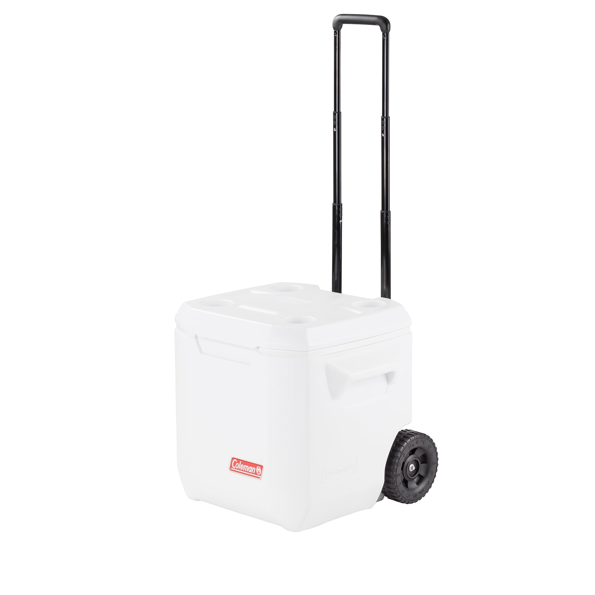 white rolling cooler
