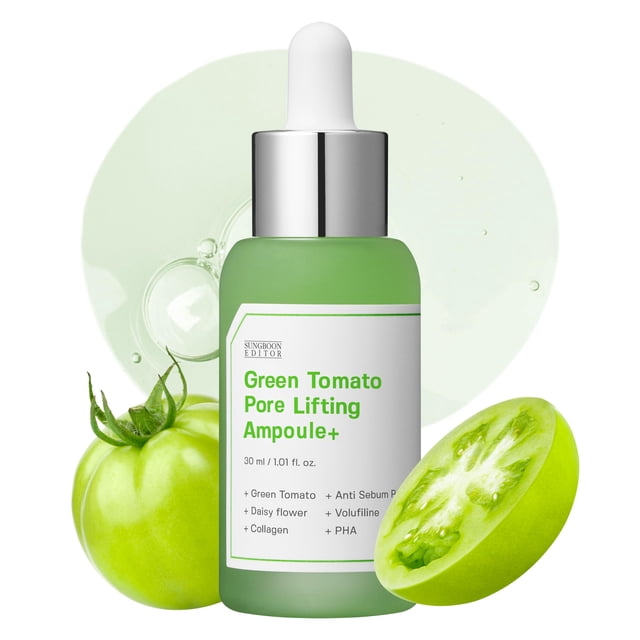 Ampolla Sungboon Editor Green Tomate, para mejorar los poros, 30 ml