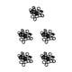 thumbnail image 2 of Sonducket 20 piezas de anillo para el cabello de alta elasticidad elástico de alta densidad soporte decorativo para coleta cuerda para el Type2 NO2, 2 of 6