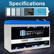 12V 10AH Lithium Replacement Battery for Lithonia ELB-1212