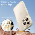 thumbnail image 3 of JETech Matte Case for iPhone 12 Pro Max 6.7-Inch, Shockproof Military Grade Drop Protection, Frosted Translucent Back Phone Cover, Anti-Fingerprint (Beige), 3 of 6