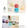 thumbnail image 2 of 24 piezas de adornos navideños de 6 cm, decoraciones para árboles de Navidad de plástico irrompibles, adornos de bolas de Navidad, colgantes para colgar, decoración para fiestas y festivales, 2 of 5