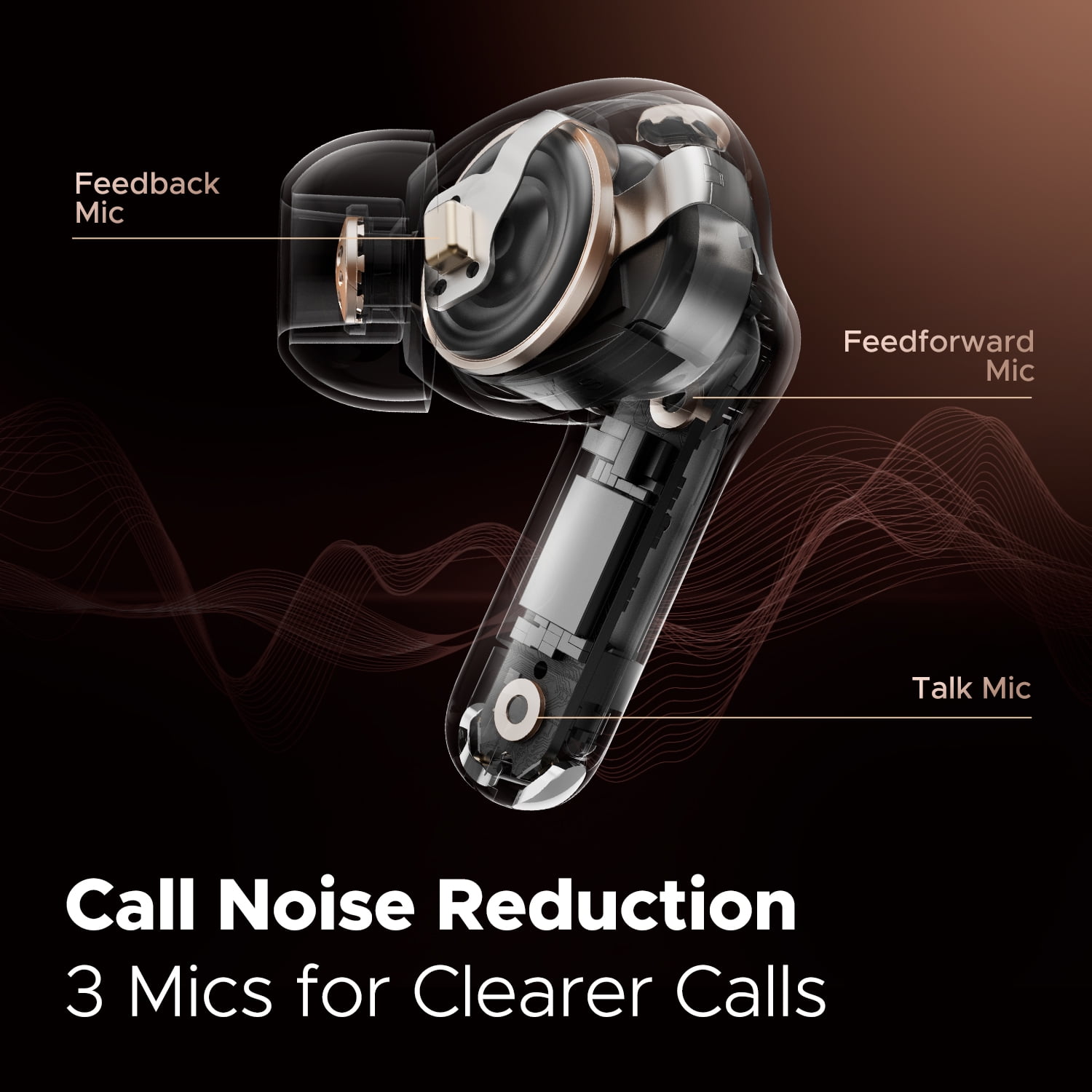 SoundPEATS Wireless Bluetooth 5.3 Headphones Capsule3 Pro,white,Hi-Res Audio with LDAC Hybrid Active Noise Cancellation 6 Microphones