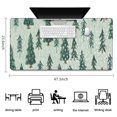 thumbnail image 5 of Long Mouse Pads for Desk,Light Green Christmas Tree Pattern Desk Mats on Top Of Desks, Desk Mouse Pad Extra Large with 3mm Non-Slip Base and Stitched Edge for Gaming,Office,Work,Home 47.3x23.6in, 5 of 5