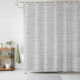 thumbnail image 2 of Shower Curtain Grey Linen Texture Shower Curtains for Bathroom Bathtub, Waterproof Fabric Shower Curtain Set with Hooks, Extra Long 72" x 84" Solid Color, 2 of 9