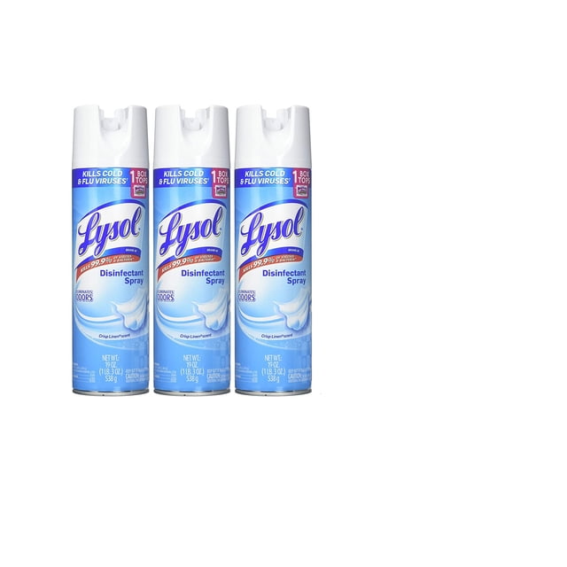 Paquete de 3 Lyson de 538 g Desinfectante en aerosol mata el 99.99 % de virus y Bacterias Lyson Lyson de 538 g
