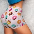 thumbnail image 4 of Lsque Donut Pattern High Waisted Biker Shorts for Women-Tummy Control Fitness Athletic Workout Running Yoga Gym Shorts,Moisture-Wicking-Large, 4 of 9