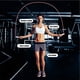 thumbnail image 4 of Cuerda para saltar, con contador de calorías para entrenamiento físico, cuerda para saltar con velocidad de ejercicio ajustable, 4 of 5