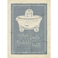 thumbnail image 2 of Michelle, Misty 25x32 Black Ornate Wood Framed with Double Matting Museum Art Print Titled - Bubble Bath, 2 of 4