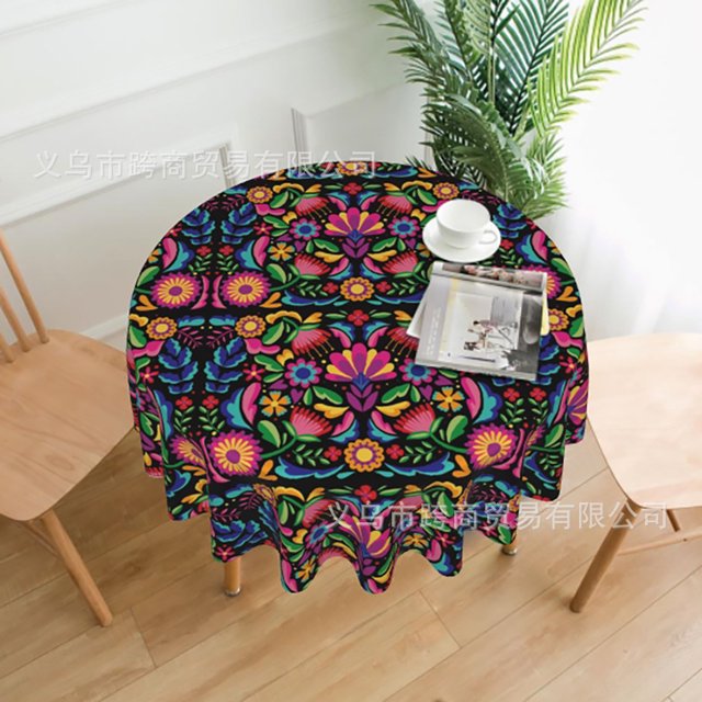 Mexico waterproof printing waterproof round tablecloth can do any other pattern