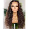 thumbnail image 3 of Soft Kinky Curly  26 Inch Ombre Brown Blonde Synthetic Glueless  Hair 180%Density|Lace Front Wig | Preplucked Baby Hair & Heat Resistant | Daily Wig for Women), 3 of 3