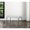 thumbnail image 5 of Marcelino Wooden Desk White/Navy 43.3L x 21.6W x 30H 2 Storage Drawers, 5 of 11